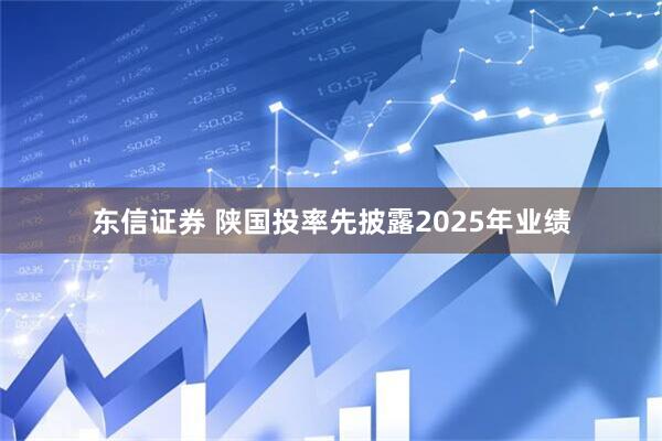 东信证券 陕国投率先披露2025年业绩