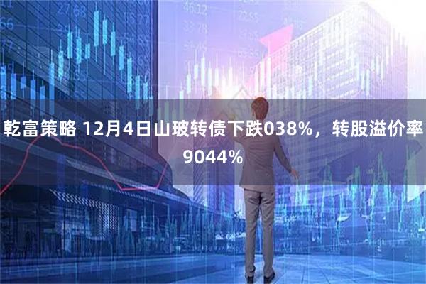 乾富策略 12月4日山玻转债下跌038%，转股溢价率9044%